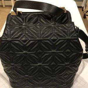 New Black leather purse